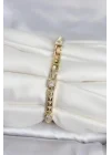 Mey İthalat® Xuping Punta Model Gold Renk Kadın Bileklik