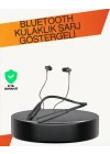 Mey İthalat® Y12 Bluetooth Kablosuz Kulaklık LCD Pil Ekranı, Kompozit Diyafram, Dokunmatik Panel