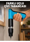 Mey İthalat® Yaylı Manuel Çivi Tabancası Ahşap Kaplama Döşeme Sabitleme Aleti