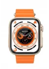 Mey İthalat® Yeni Model Akıllı Saat Ultra Smart Watch Gümüş Kasa 45mm Titreşim