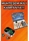 Mey İthalat® Yeni Model Akıllı Saat ve Ucuz Kaliteli Bluetooth Kulaklık Amoled Ekran Aynalı