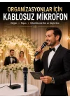 Mey İthalat® Yeni Nesil Kablosuz El Mikrofonu Seti Dijital Ekranlı Çift Mikrofonlu