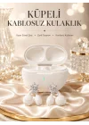 Mey İthalat® Yeni Nesil Küpeli Kablosuz Kulaklık Güçlü Bataryalı