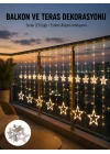 Mey İthalat® Yıldız Figürlü Perde Peri Led 3x3 Metre Dekoratif Işık Yeni Nesil