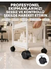 Mey İthalat® Zemin Korumalı Kilitli Ayak Tekerlek Seti 6 cm