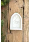 Mezar Taşı Örümcek Desenli Mum Kalıbı (Silikon) (1 Adet)