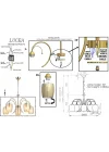 MEZONA 5Lİ ALTIN AVİZE 5XE27