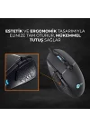MG1101 Kablolu 6400DPI 8 Tuşlu RGB LED Aydınlatmalı Gaming Optik Mouse Siyah