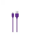 Micro Usb 120cm Şarj Kablosu, Mor