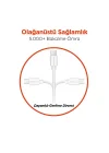Micro USB Şarj ve Senkronizasyon Kablosu, Beyaz