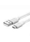 Micro-USB & USB-A Data ve Şarj Kablosu, 2 Metre, Beyaz