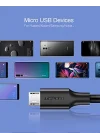 Micro-USB & USB-A Data ve Şarj Kablosu, 2 Metre, Beyaz