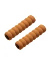 Microcase Spiral Yumuşak Esnek Kapı Kolu Çarpışma Önleyici Kapı Pencere Kolu Koruma -AL4546 2 Adet (Kahverengi)