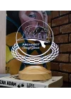 Mimara Özel Led Masa Lambası – Kişiye Özel Baret Şekilli 3D Lamba, Mimarlar Günü ve Mezuniyet Hediyesi