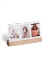 mini Ahşap Işıklı 5li Fotoğraf Çerçeve Seti