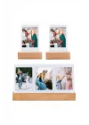 mini Ahşap Işıklı 5li Fotoğraf Çerçeve Seti
