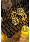 Mini Disko Topu Dekoratif Süsleme 10 Lu Led Zinciri Pilli Süs Led Şerit Disko Topu Led Işık 1430