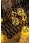 Mini Disko Topu Dekoratif Süsleme 10 Lu Led Zinciri Pilli Süs Led Şerit Disko Topu Led Işık 1430