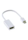 Mini Ekran Portu HDMI Adaptörü Mini DP (Thunderbolt) HDMI Dönüştürücü MacBook Pro MacBook Air Mac Mini Microsoft Surface Pro 3/4 vs. ile Uyumlu (Beyaz)