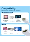 Mini Ekran Portu HDMI Adaptörü Mini DP (Thunderbolt) HDMI Dönüştürücü MacBook Pro MacBook Air Mac Mini Microsoft Surface Pro 3/4 vs. ile Uyumlu (Beyaz)