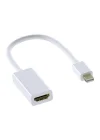 Mini Ekran Portu HDMI Adaptörü Mini DP (Thunderbolt) HDMI Dönüştürücü MacBook Pro MacBook Air Mac Mini Microsoft Surface Pro 3/4 vs. ile Uyumlu (Beyaz)