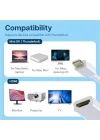 Mini Ekran Portu HDMI Adaptörü Mini DP (Thunderbolt) HDMI Dönüştürücü MacBook Pro MacBook Air Mac Mini Microsoft Surface Pro 3/4 vs. ile Uyumlu (Beyaz)