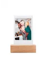 Mini Led Işıklı Ahşap Fotoğraf Çerçevesi