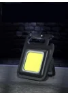 Mini Manyetik LED Kamp Lambası, 30 LED, 3 Mod, Şarj Edilebilir, Anahtarlık, Oto Tamir Lambası