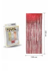 Mini Party Store Lüks Kapı Perdesi Kırmızı 100 * 220 Cm
