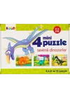 Mini Puzzle-Sevimli Dinozorlar