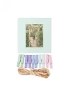 Mini Resim Çerçeveli 10 Mandal Set