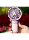 Mini USB Fan, Taşınabilir, Farklı Renk Seçeneği (Pembe-Mor)