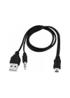 Mini usb ses bombası kablosu 5 pin ses bombası kablosu 5 pin aux usb kablo mini usb stereo usb kablo 50 cm