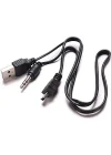 Mini usb ses bombası kablosu 5 pin ses bombası kablosu 5 pin aux usb kablo mini usb stereo usb kablo 50 cm