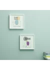 Minimal Fil Tasarımlı Bebek Odası Çerçeve – 20x20 cm | Modern, Sevimli Duvar Dekoru