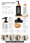 Minimalist Bambu Tepsili Siyah Beyaz Sabunluk ve Deterjan Dispenser Seti, Mutfak, Banyo ve Lavabo İçin Şık, Dayanıklı, Kaymaz Tabanlı, Geniş Ağızlı, Kolay Dolumlu Sıvı Sabunluk & Bulaşık Deterjan Şiş