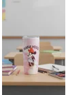 Minnie Mouse Lisanslı Batik Desenli Paslanmaz Çelik Bardak - 860 ml, 2015938410102