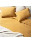 Mıno Sarı Kıng Sıze Pamuk Nevresim Seti