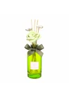MİSSİ 180 ml Yeşil Cam Şişe Çiçek Bambu Çubuklu White Jasmin Oda Kokusu