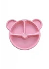Mithra Life 3 Bölmeli Pembe Bebek Çocuk Yemek Mama Tabağı