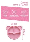 Mithra Life 3 Bölmeli Pembe Bebek Çocuk Yemek Mama Tabağı