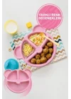 Mithra Life 3 Bölmeli Pembe Bebek Çocuk Yemek Mama Tabağı
