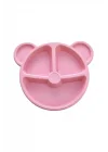 Mithra Life 3 Bölmeli Pembe Bebek Çocuk Yemek Mama Tabağı