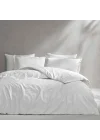 Mix&Match Pamuk Saten King Size Nevresim Kılıfı Ekru