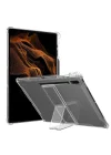 MobaxAksesuar Samsung Galaxy Tab S10 FE/S10/S9 FE/S9/S7-S8 ile uyumlu Kılıf Darbelere Dayanıklı Şeffaf Kapak (12.4inçDeğildir) Siyah