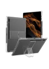 MobaxAksesuar Samsung Galaxy Tab S10 FE/S10/S9 FE/S9/S7-S8 ile uyumlu Kılıf Darbelere Dayanıklı Şeffaf Kapak (12.4inçDeğildir) Siyah