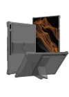 MobaxAksesuar Samsung Galaxy Tab S10 FE/S10/S9 FE/S9/S7-S8 ile uyumlu Kılıf Darbelere Dayanıklı Şeffaf Kapak (12.4inçDeğildir) Siyah