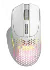 Model I 2 RGB Kablosuz BAMF sensörlü 26000 DPI 75 gram Gaming Mouse Mat Beyaz