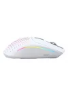 Model I 2 RGB Kablosuz BAMF sensörlü 26000 DPI 75 gram Gaming Mouse Mat Beyaz