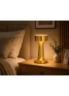 Modern Kablosuz Şarjlı Masa Lambası Dokunmatik Masa Lambası USB Şarjlı Dekoratif Taşınabilir Ortam Aydınlatma Mantar Masa Lambası Gold Altın Masa Lambası Masa Lambası Kamp Piknik Lambası
